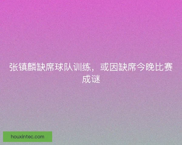 张镇麟缺席球队训练，或因缺席今晚比赛成谜